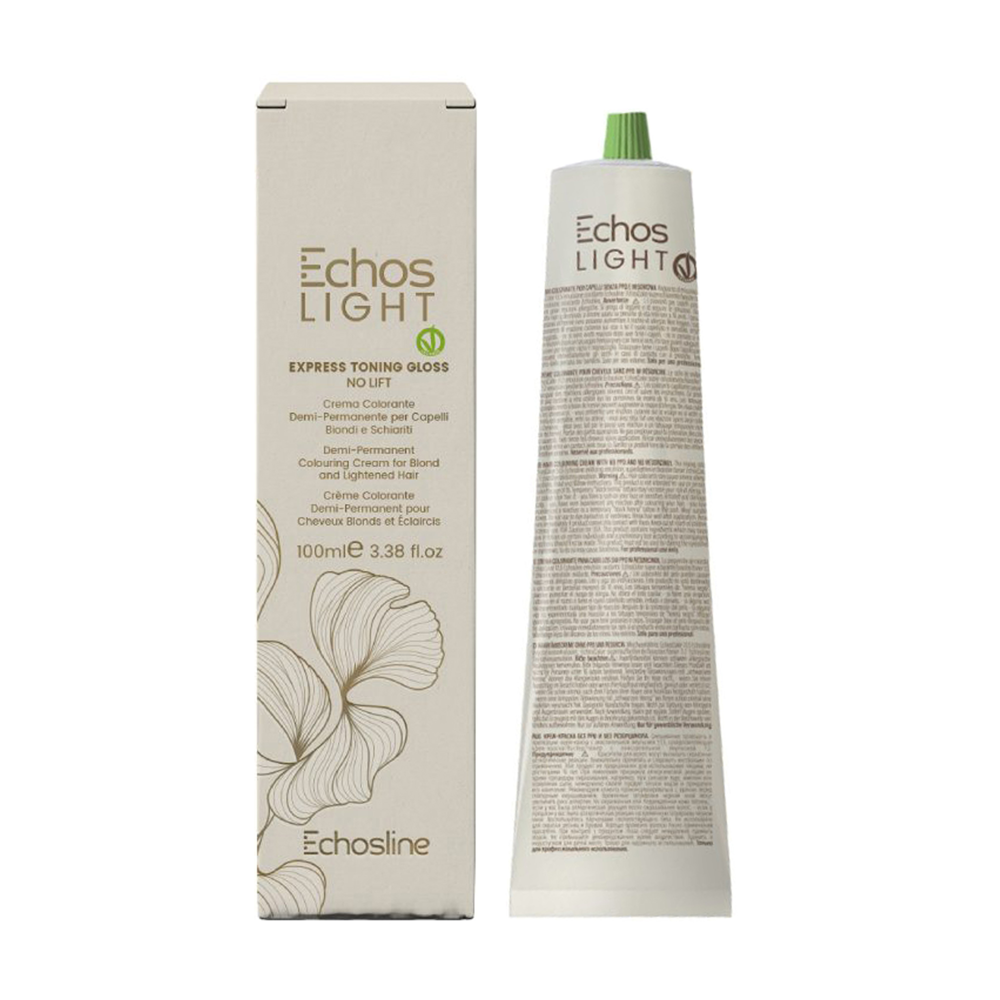 Уцінка! Тонувальна фарба для волосся Echosline Echos Light Express Toning Gloss, Ash, 100 мл